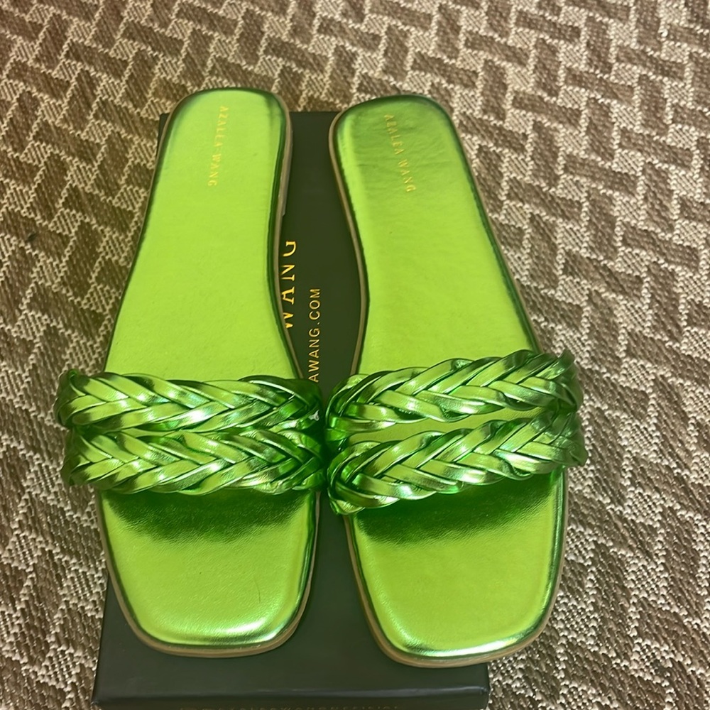 Azalea Wang Metallic Flat Sandal